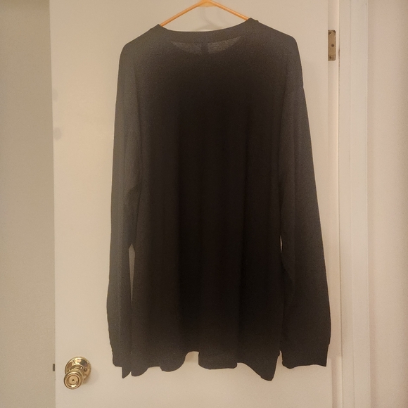 Black Long Sleeve T-Shirt with Christmas Tree Design - Picture 5 of 5